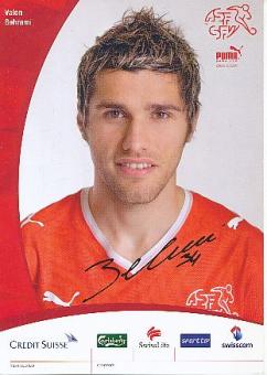 Valon Behrami Schweiz  Fußball Autogrammkarte Druck signiert 