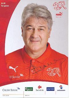 Erich Burgener   Schweiz  Fußball Autogrammkarte Druck signiert 