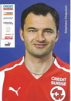 Stephane Chapuisat   Schweiz  Fußball Autogrammkarte 