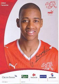 Gelson Fernandes   Schweiz  Fußball Autogrammkarte Druck signiert 