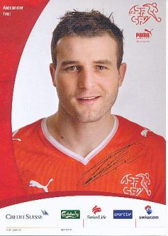 Alexander Frei   Schweiz  Fußball Autogrammkarte Druck signiert 