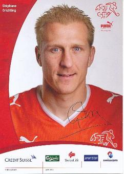 Stephane Grichting   Schweiz  Fußball Autogrammkarte Druck signiert 