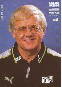 Gilbert Gress   Schweiz  Fußball Autogrammkarte 