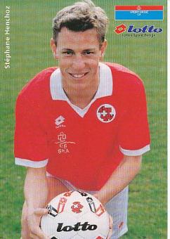 Stephane Henchoz   Schweiz  Fußball Autogrammkarte 