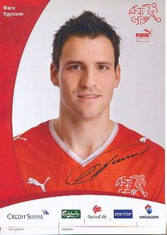 Mario Eggimann   Schweiz  Fußball Autogrammkarte Druck signiert 