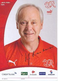 Jakob "Köbi" Kuhn   Schweiz  Fußball Autogrammkarte Druck signiert 