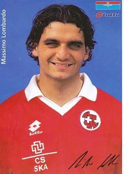 Massimo Lombardo   Schweiz  Fußball Autogrammkarte Druck signiert 
