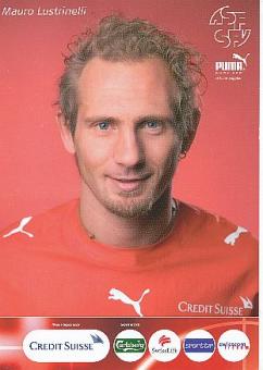 Mauro Lustrinelli   Schweiz  Fußball Autogrammkarte 