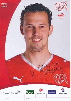 Marco Streller    Schweiz  Fußball Autogrammkarte Druck signiert 
