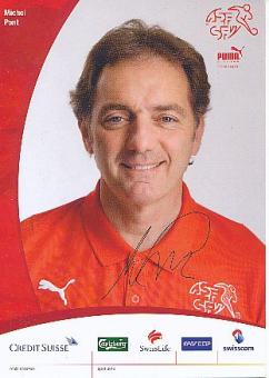 Michel Pont    Schweiz  Fußball Autogrammkarte Druck signiert 