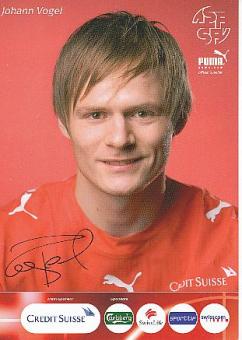 Johann Vogel  Schweiz  Fußball Autogrammkarte Druck signiert 