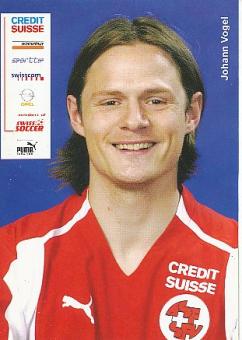 Johann Vogel  Schweiz  Fußball Autogrammkarte 