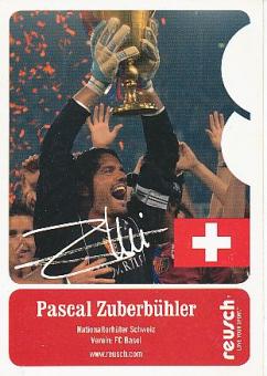 Pascal Zuberbühler   Schweiz  Fußball Autogrammkarte Druck signiert 