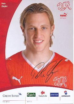 Reto Ziegler   Schweiz  Fußball Autogrammkarte Druck signiert 