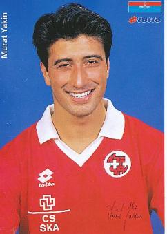 Murat Yakin  Schweiz  Fußball Autogrammkarte 