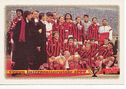 AC Mailand  1990   Fußball Mannschaft Autogrammkarte 