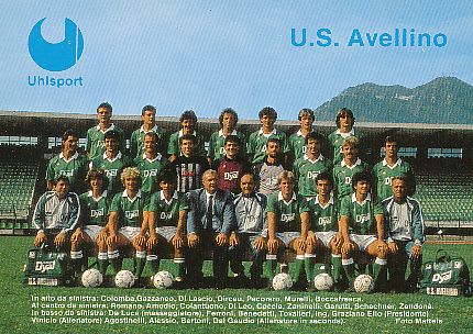 U. S. Avellino   Fußball Mannschaft Autogrammkarte 