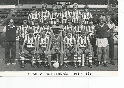 Sparta Rotterdam  1983/84  Fußball Mannschaft Autogrammkarte 