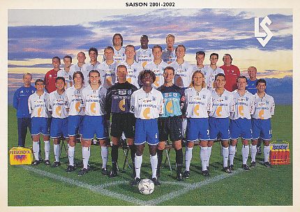 Lausanne Sports   2001/2002   Fußball Mannschaft Autogrammkarte 