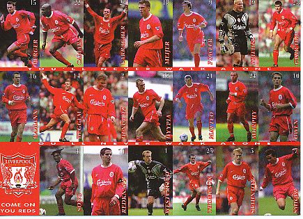 FC Liverpool   Fußball Mannschaft Autogrammkarte 