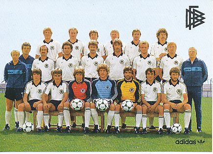 DFB   WM 1982  Fußball Mannschaft Autogrammkarte 