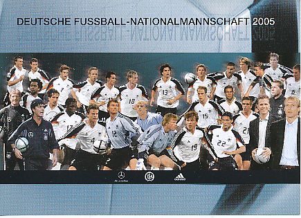 DFB  2005  Fußball Mannschaft Autogrammkarte 