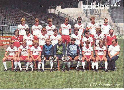 FC Kaiserslautern  1983/84  Fußball Mannschaft Autogrammkarte 