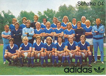 FC Schalke 04  1974/75  Fußball Mannschaft Autogrammkarte 