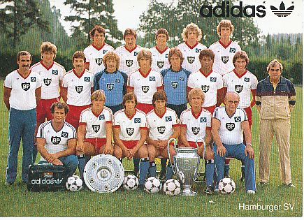Hamburger SV  1983/84  Fußball Mannschaft Autogrammkarte 