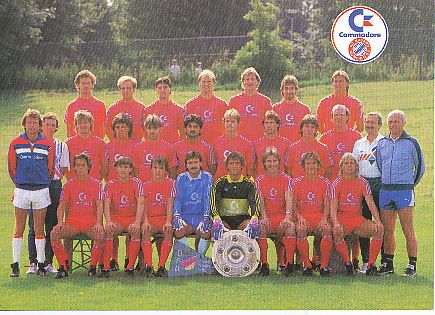 FC Bayern München   1985/86  Fußball Mannschaft Autogrammkarte 