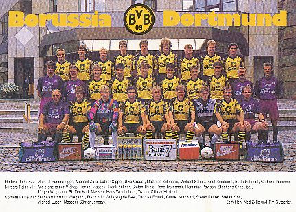Borussia Dortmund   Fußball Mannschaft Autogrammkarte 