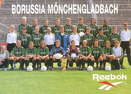 Borussia Mönchengladbach  Fußball Mannschaft Autogrammkarte 