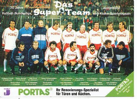 Portas Super Team  Fußball Mannschaft Autogrammkarte 