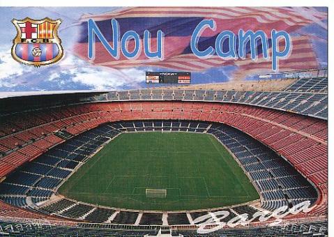 FC Barcelona   Camp Nou   Stadion   Fußball  Autogrammkarte 