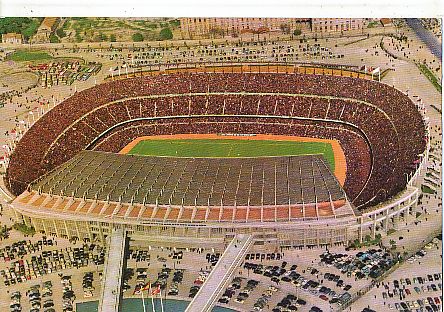 FC Barcelona   Stadion  Fußball  Autogrammkarte 