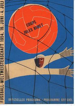 WM 1954   Fußball  Autogrammkarte  Postkarte 