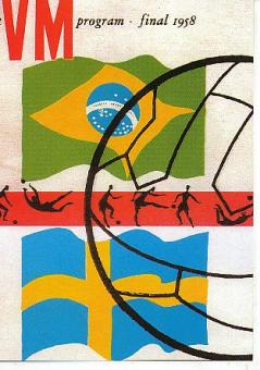 WM 1958   Fußball  Autogrammkarte  Postkarte 