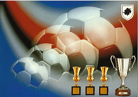 Sampdoria Genua  Fußball  Autogrammkarte 