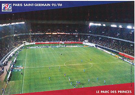 PSG Paris Saint Germain  Stadion  Fußball  Autogrammkarte 