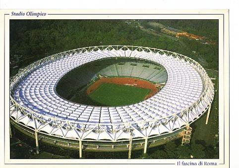 Stadio Olimpico  Rom    Stadion  Fußball  Autogrammkarte 
