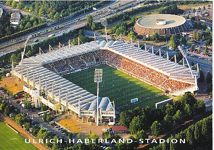 Bayer 04 Leverkusen  Ulrich Haberland Stadion  Fußball  Autogrammkarte 