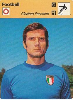 Giacinto Facchetti  Italien  Fußball Autogrammkarte 