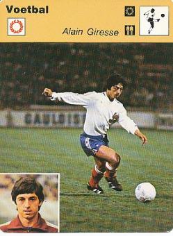 Alain Giresse  Frankreich  Fußball Autogrammkarte 