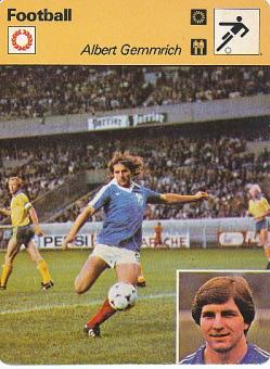 Albert Gemmrich  Frankreich  Fußball Autogrammkarte 