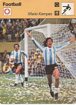 Mario Kempes   Argentinien  Fußball Autogrammkarte 