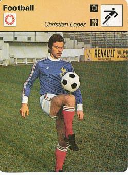 Christian Lopez  Frankreich  Fußball Autogrammkarte 