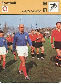 Roger Marche  Frankreich  Fußball Autogrammkarte 