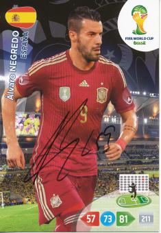 Alvaro Negredo   Spanien  Panini WM 2014 Adrenalyn Card - 10678 