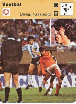 Daniel Passarella  Argentinien  Fußball Autogrammkarte 