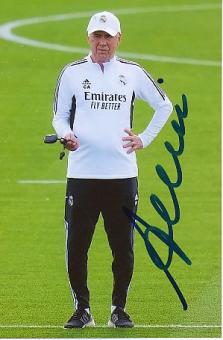 Carlo Ancelotti   Real Madrid  Fußball  Autogramm Foto  original signiert 